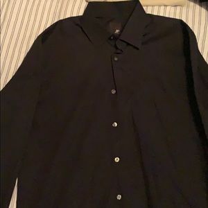 Medium black J.Ferrar slim fit dress shirt